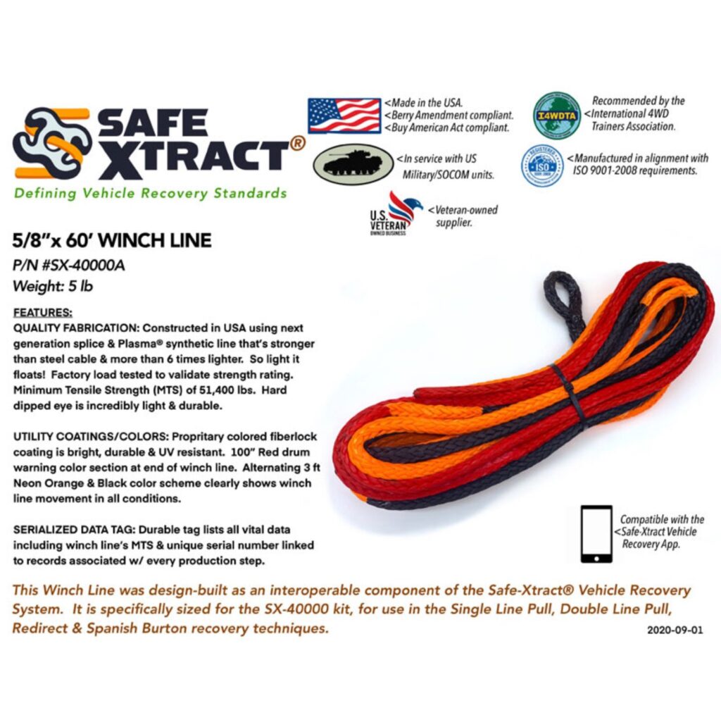 Safe-Xtract Winch line - Switchback Outdoor Saftey